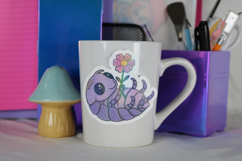 Isopod love bug sticker – 3” of pure cuteness