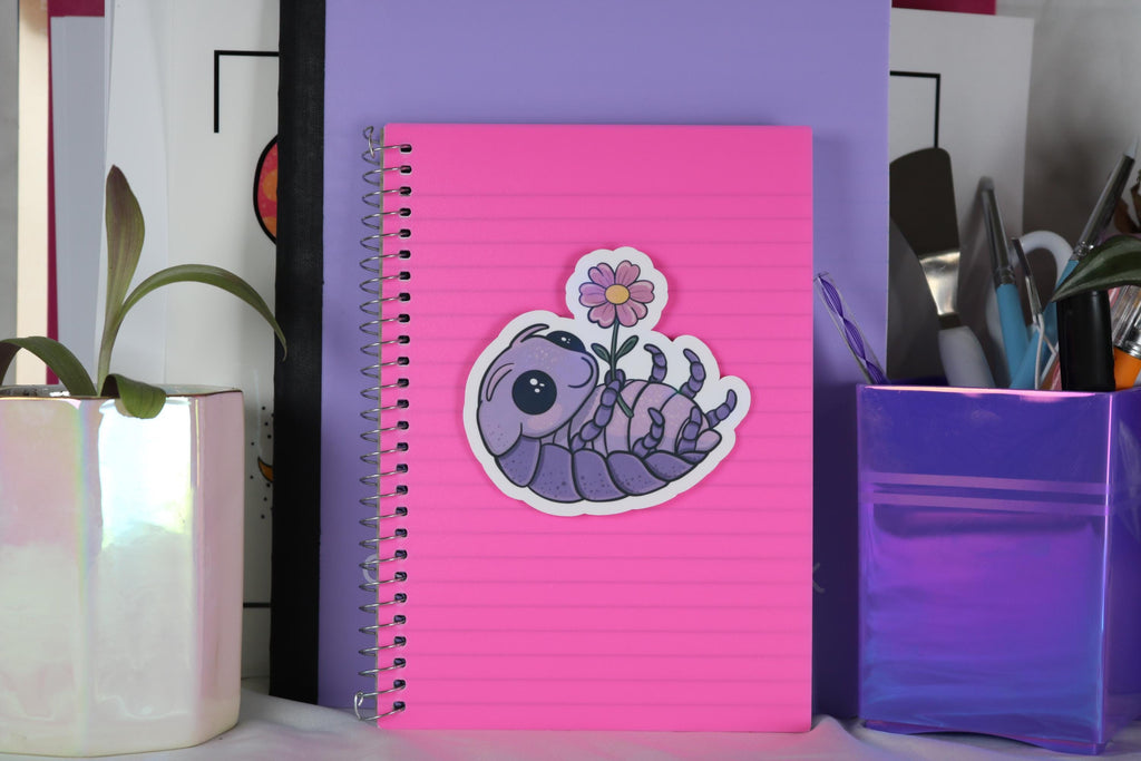 Isopod love bug sticker – 3” of pure cuteness