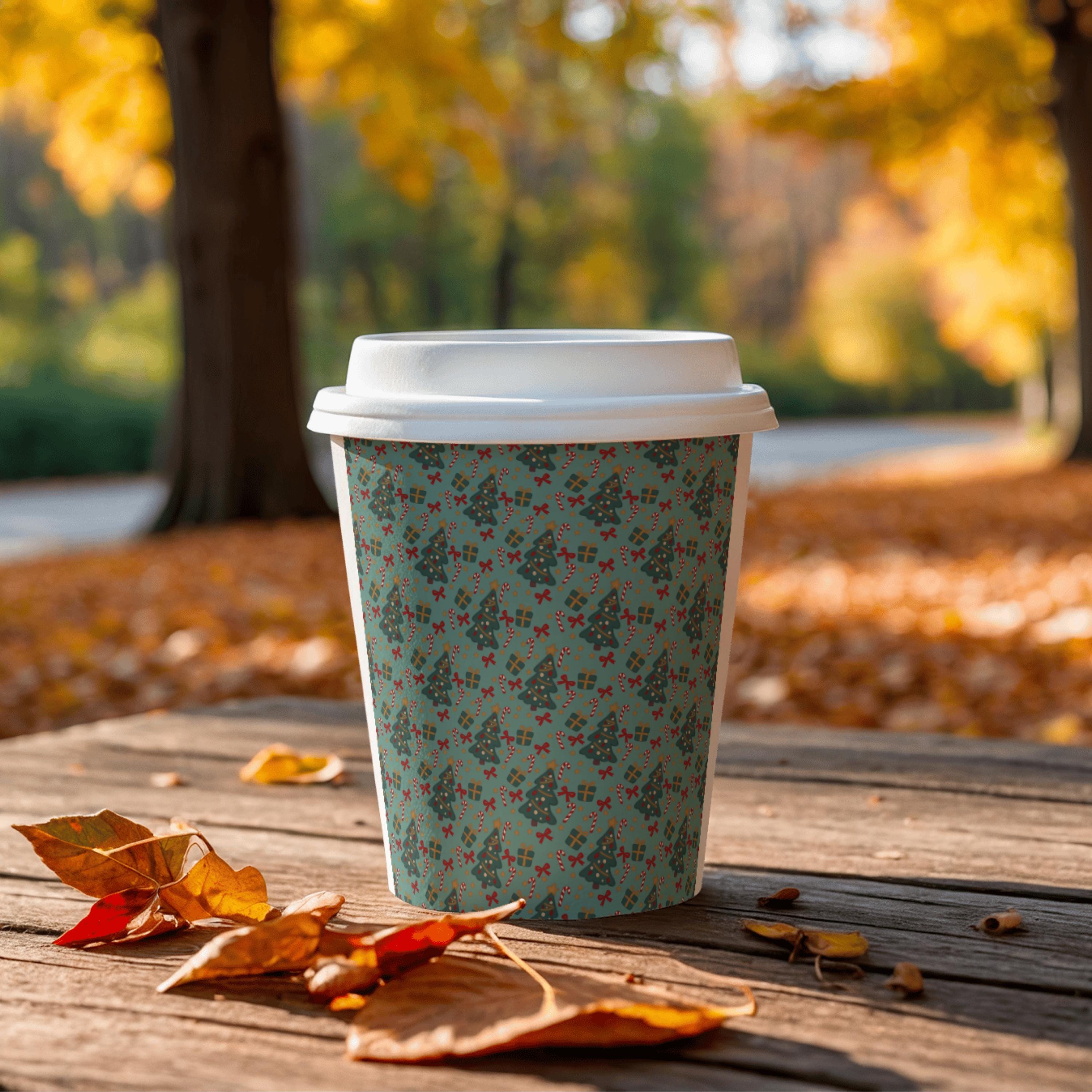 Christmas Trees and Candy Canes Seamless Pattern: Sublimation Design (PNG)