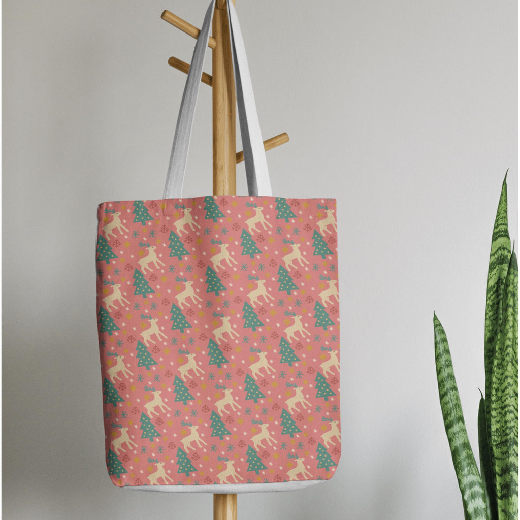 Reindeer and Christmas Tree Pattern: Sublimation Design (PNG)