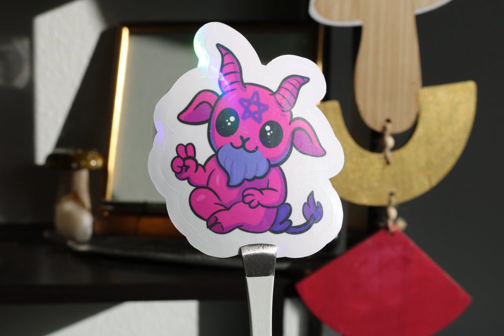 Hippy Baphomet – 3” Sticker