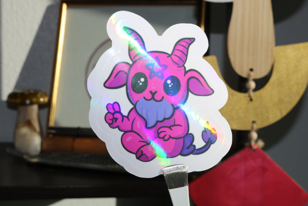 Hippy Baphomet – 3” Sticker