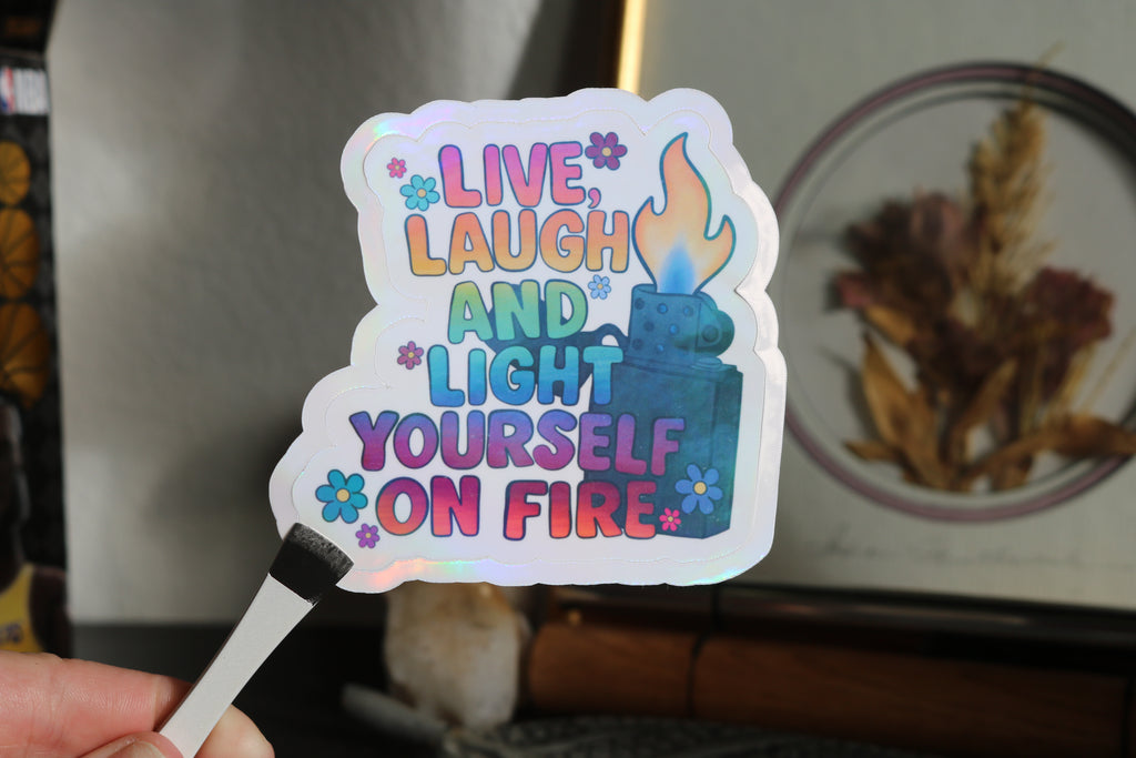 Live Laugh – 3” Sticker