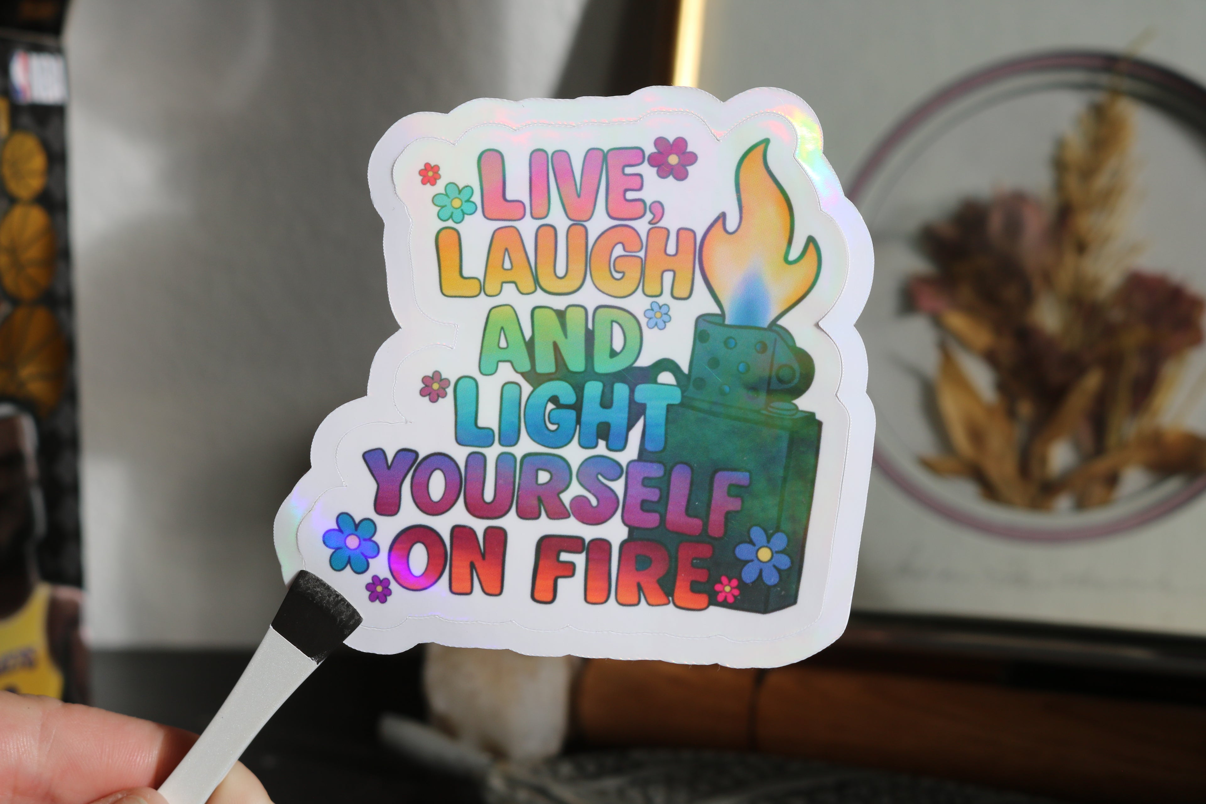 Live Laugh – 3” Sticker
